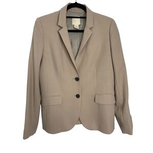 J. Crew Women's Beige Blazer Two-Button Suit Jacket